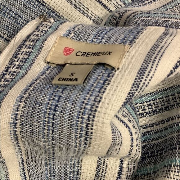 NWT ❤️🔥 Daniel Cremieux Linen Striped Dress 👗 - Picture 5 of 7